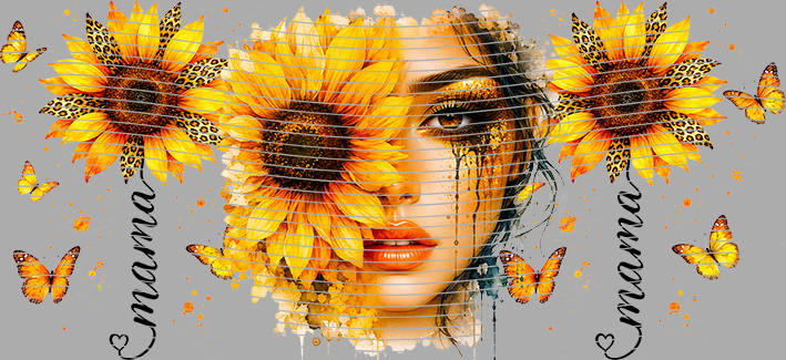 16oz Sunflower Girl-SU-618
